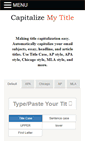 Mobile Screenshot of capitalizemytitle.com